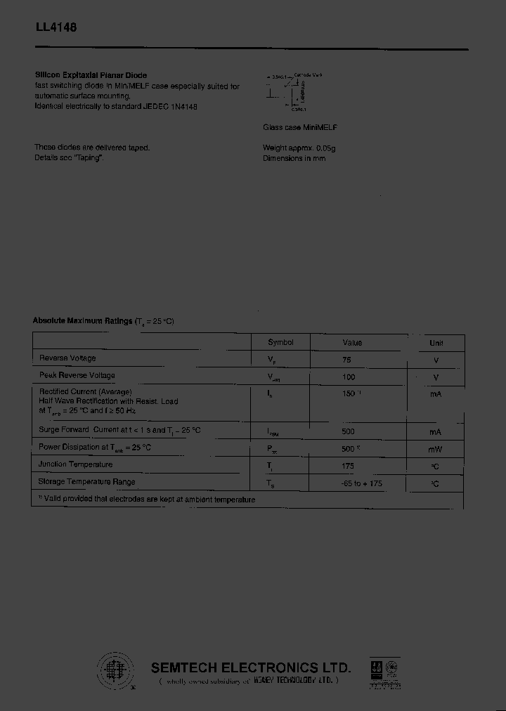 LL4148_475250.PDF Datasheet