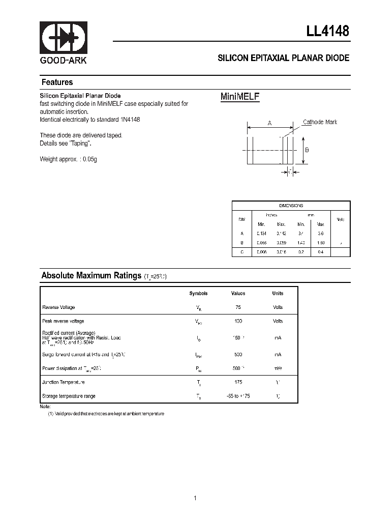 LL4148_475254.PDF Datasheet