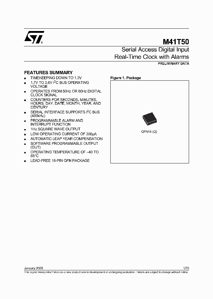 M41T50_439991.PDF Datasheet