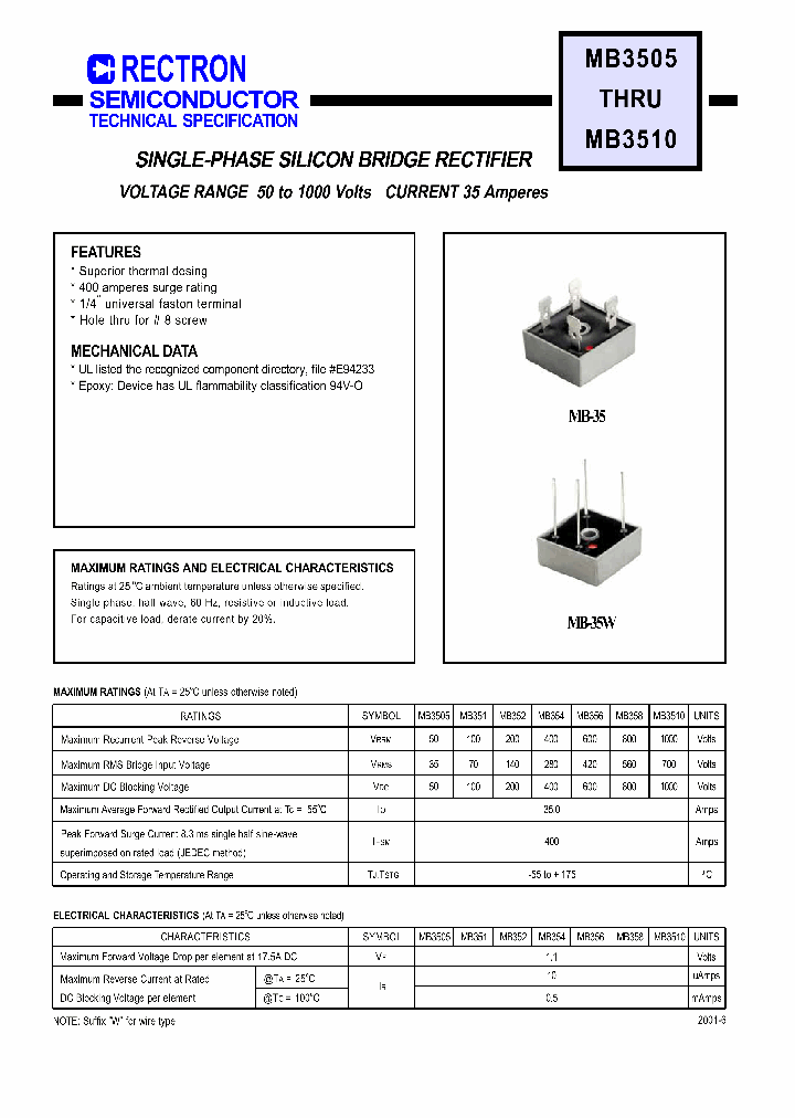 MB3505_460411.PDF Datasheet