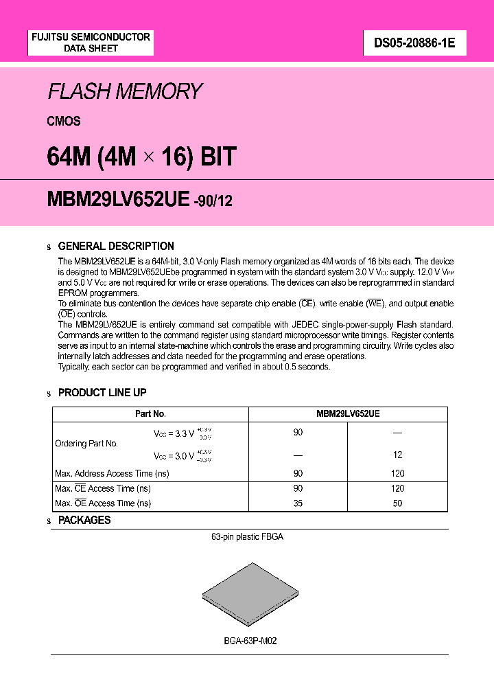 MBM29LV652UE90PBT_460043.PDF Datasheet