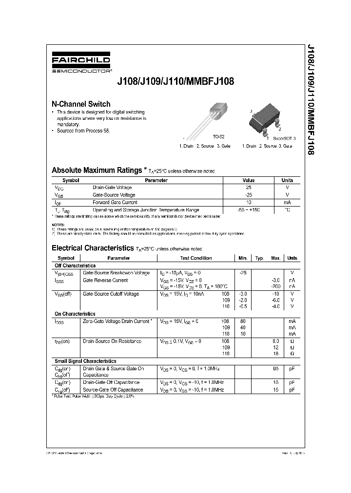 MMBFJ108_445037.PDF Datasheet