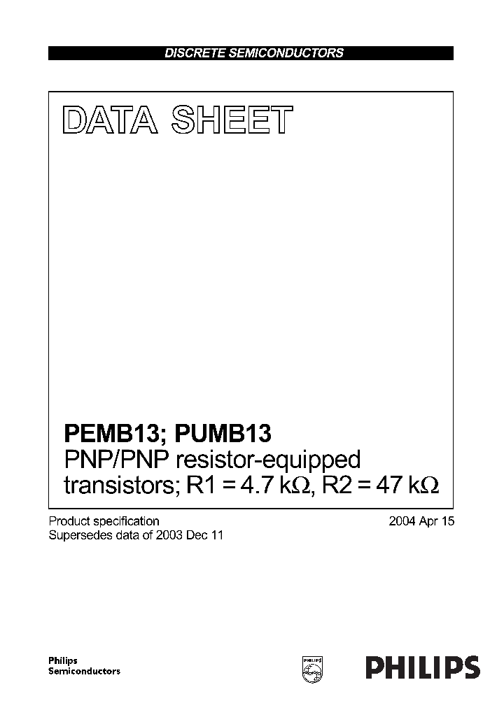 PUMB13_460928.PDF Datasheet