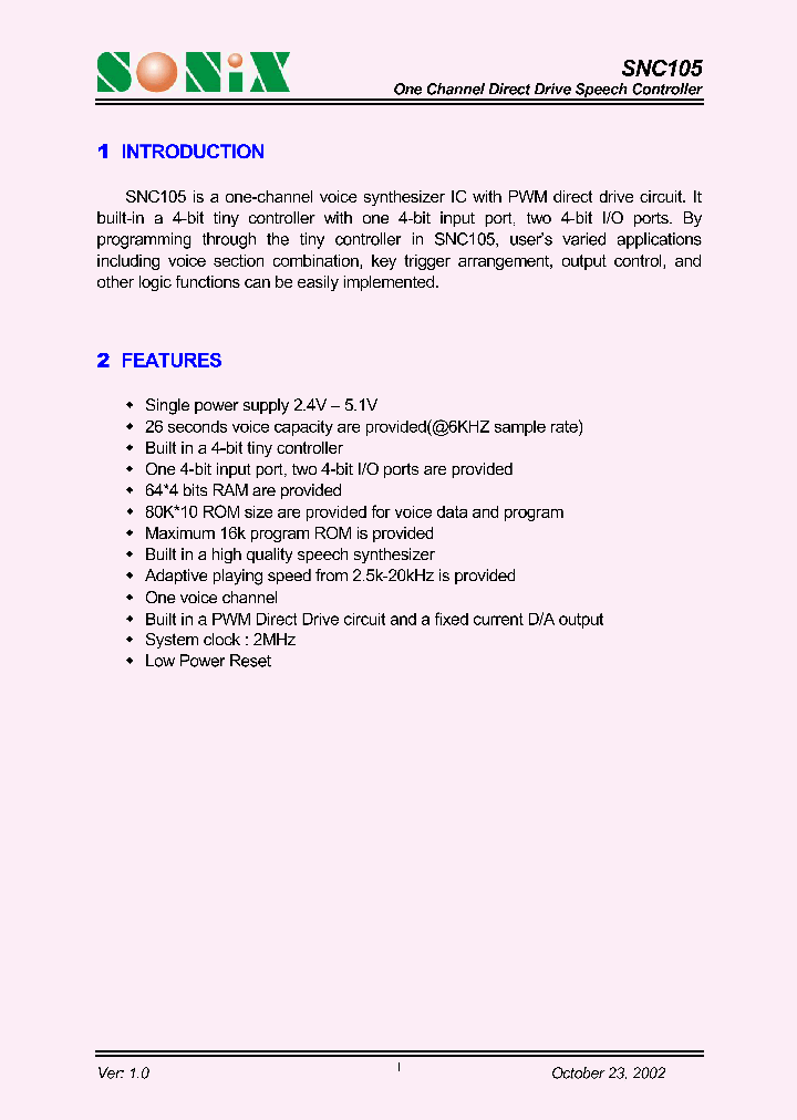 SNC105_462160.PDF Datasheet
