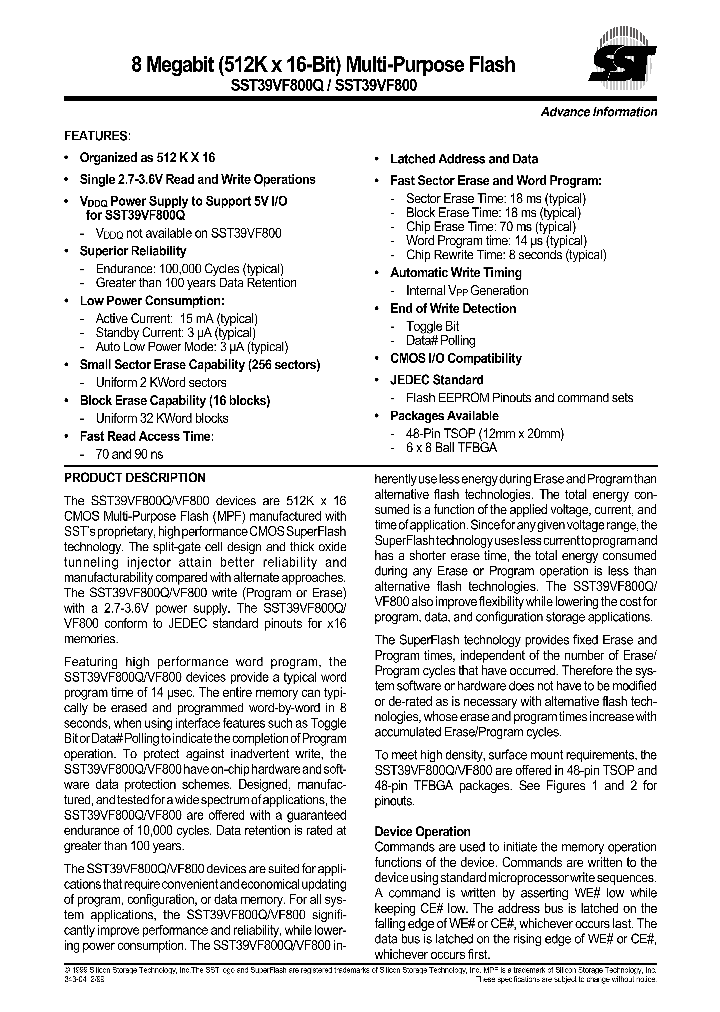 SST39VF800-90-4C-BK_478365.PDF Datasheet