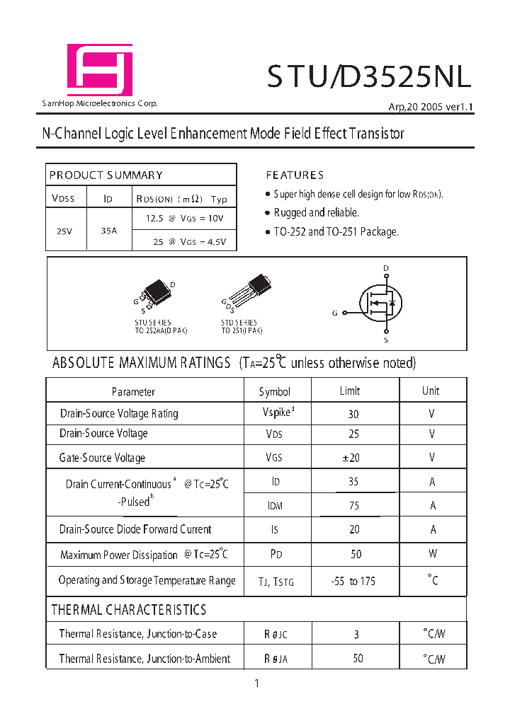 STD3525NL_449498.PDF Datasheet