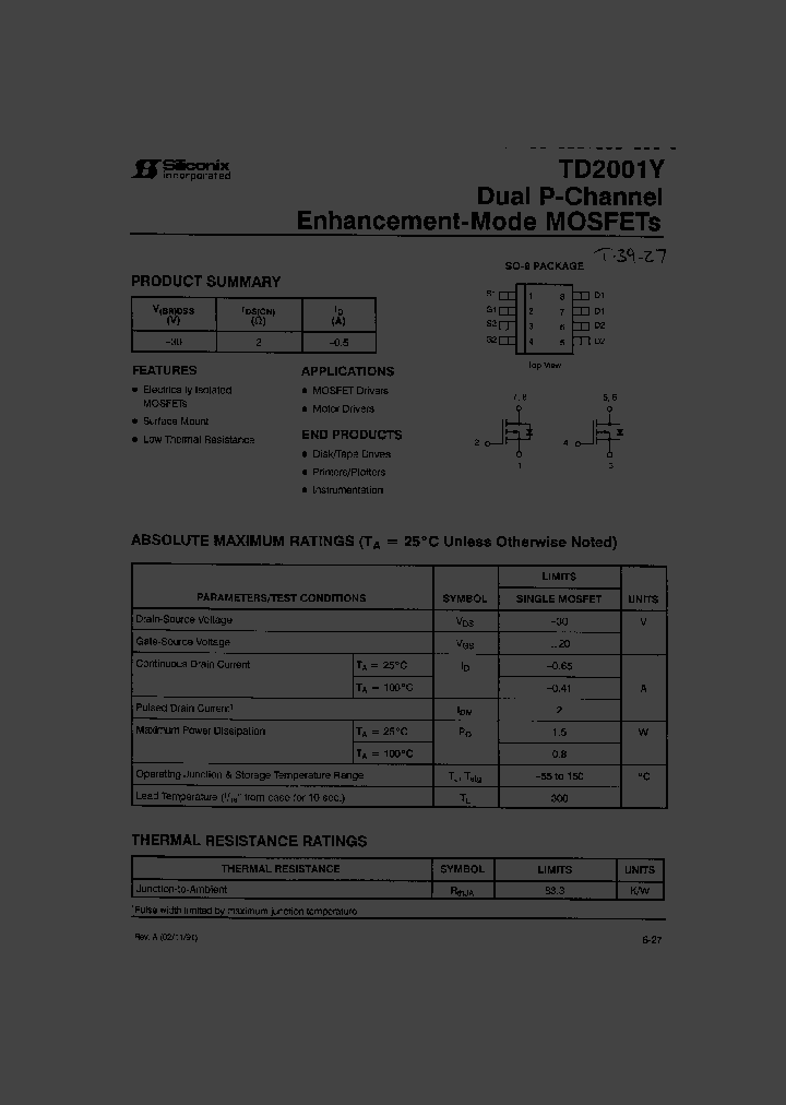 TD2001Y_438237.PDF Datasheet
