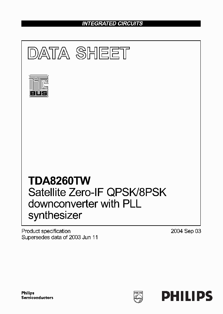 TDA8260TW_416306.PDF Datasheet