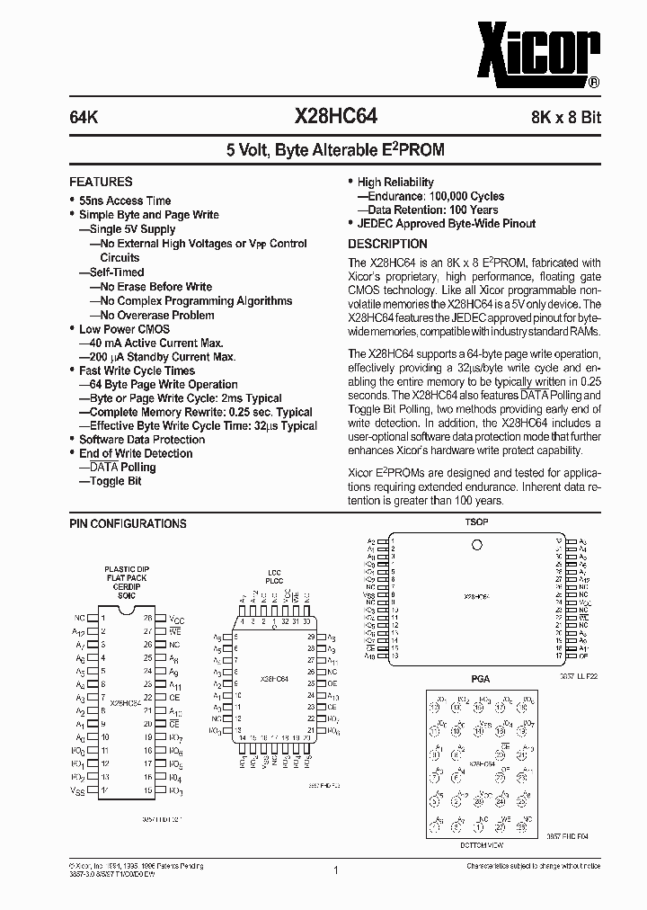 X28HC64SM-_268614.PDF Datasheet