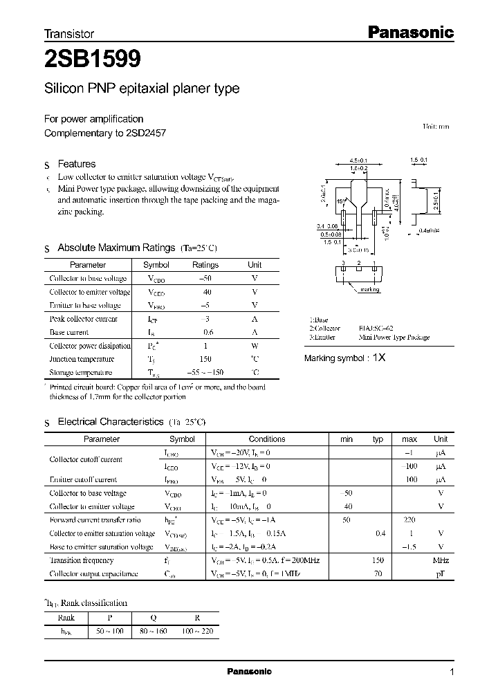 2SB1599_548288.PDF Datasheet