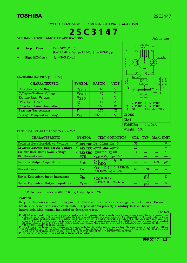 2SC3147_525319.PDF Datasheet
