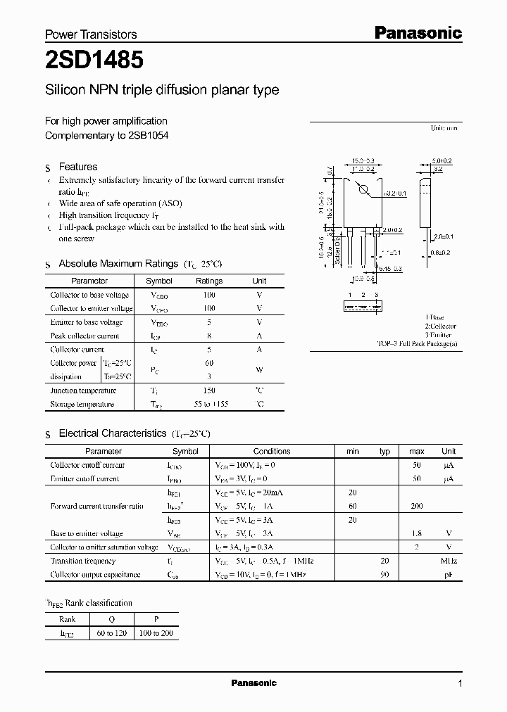 2SD1485_508331.PDF Datasheet