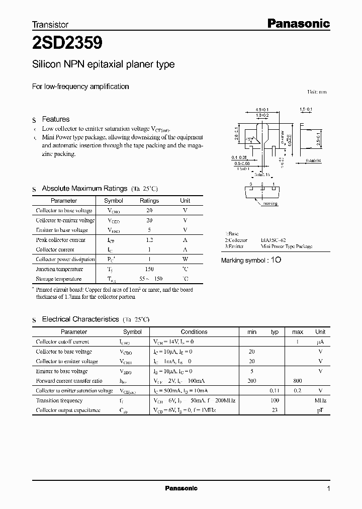 2SD2359_540274.PDF Datasheet