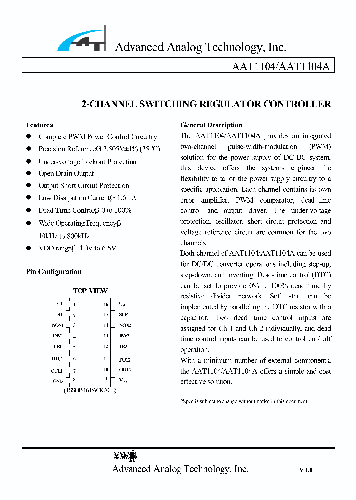 AAT1104_541408.PDF Datasheet