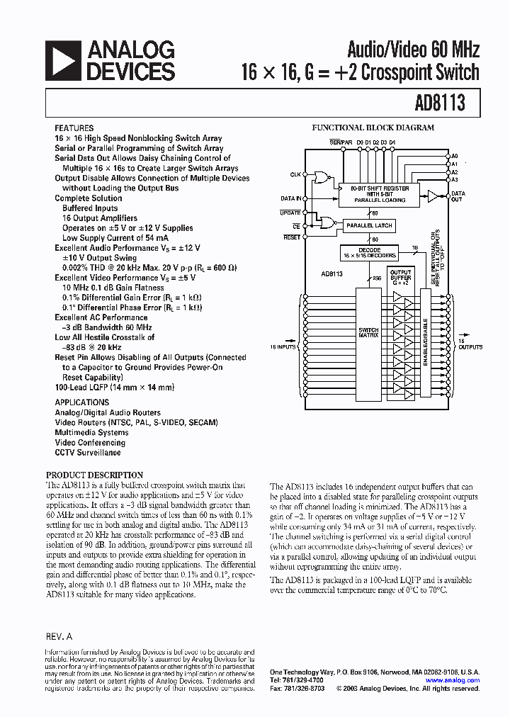 AD8113JSTZ_542901.PDF Datasheet