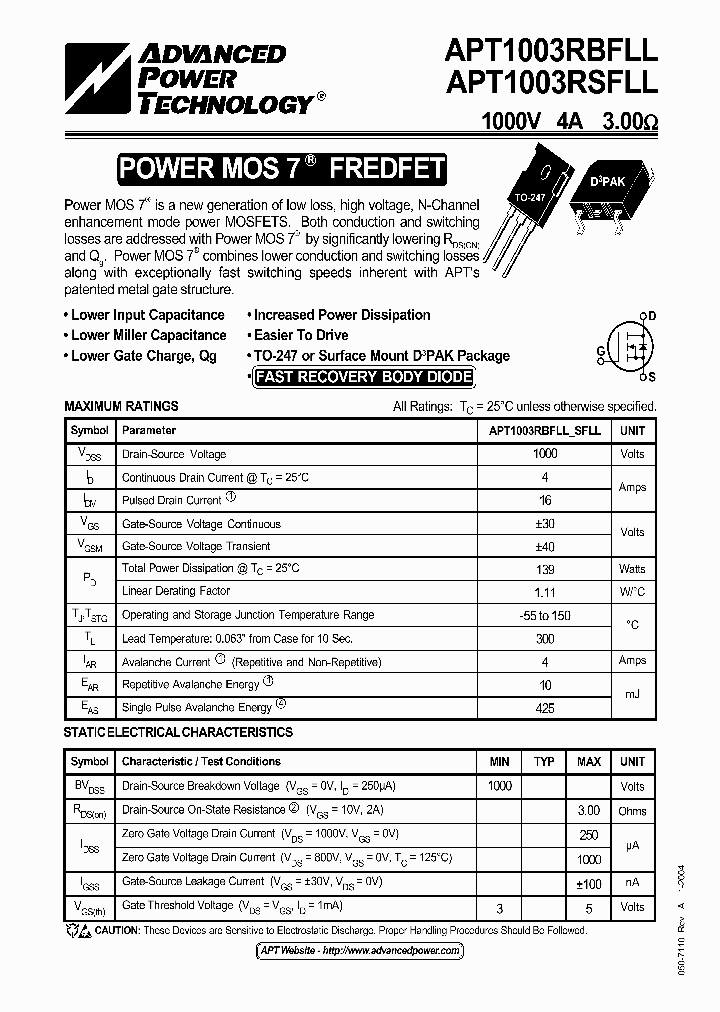 APT1003RBFLL_531411.PDF Datasheet