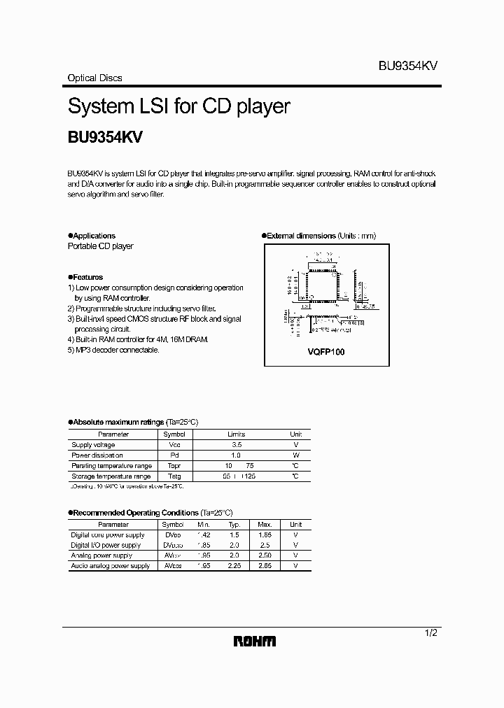 BU9354KV_491691.PDF Datasheet