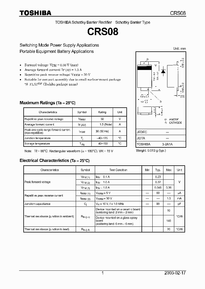 CRS08_556968.PDF Datasheet