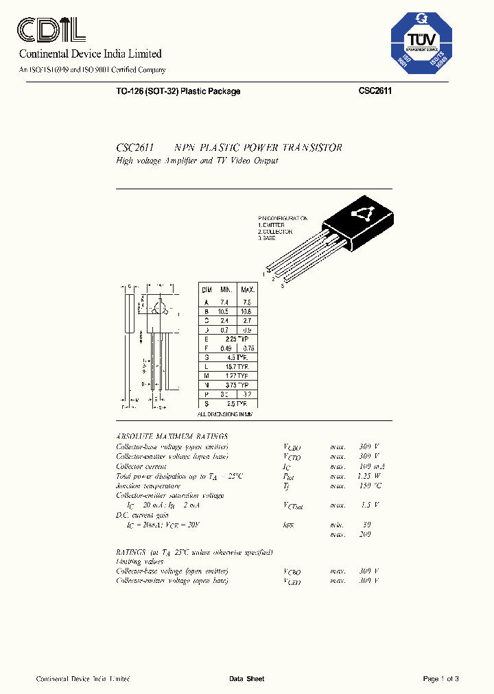 CSC2611_526014.PDF Datasheet