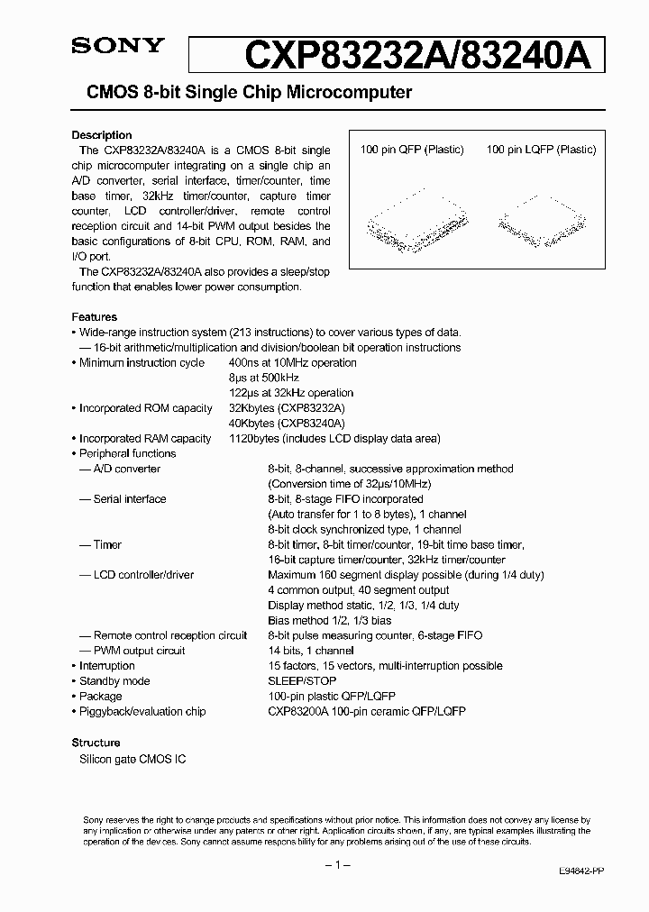 CXP83232A_505361.PDF Datasheet