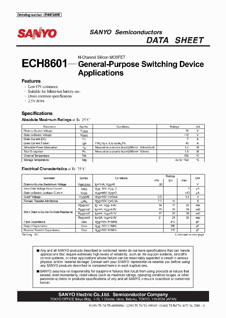 ECH8601_493886.PDF Datasheet