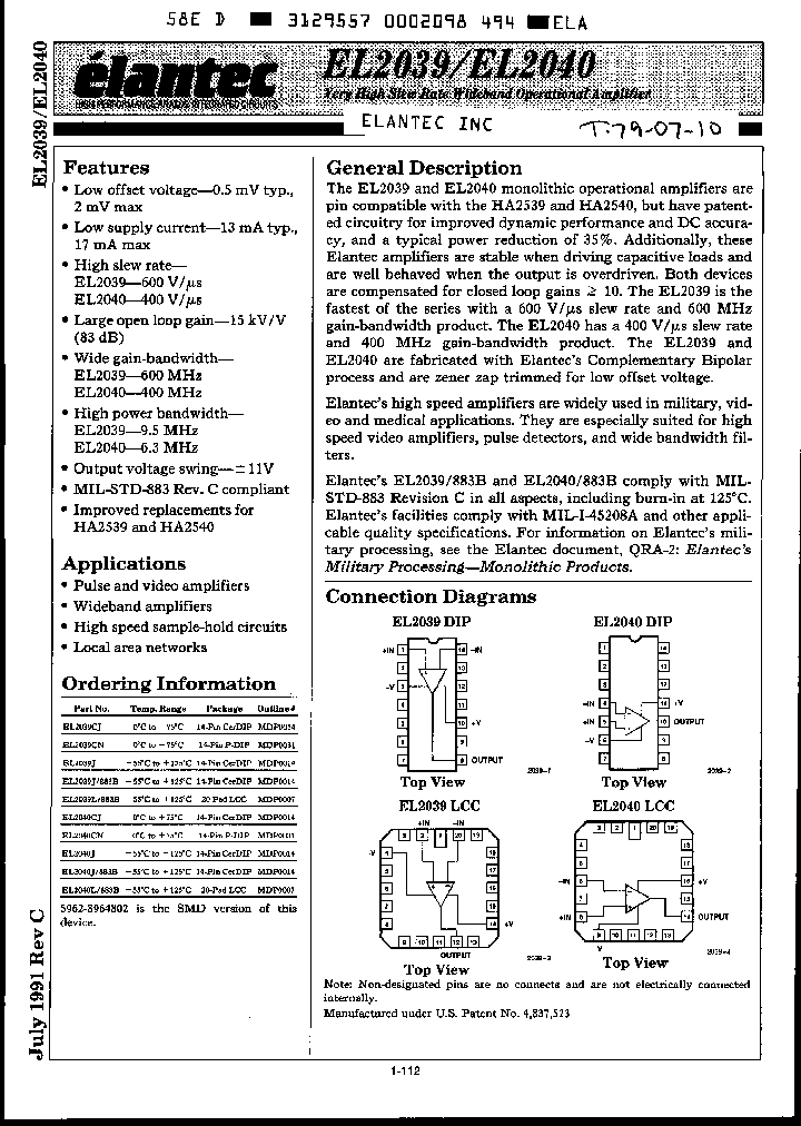 EL2040_539020.PDF Datasheet