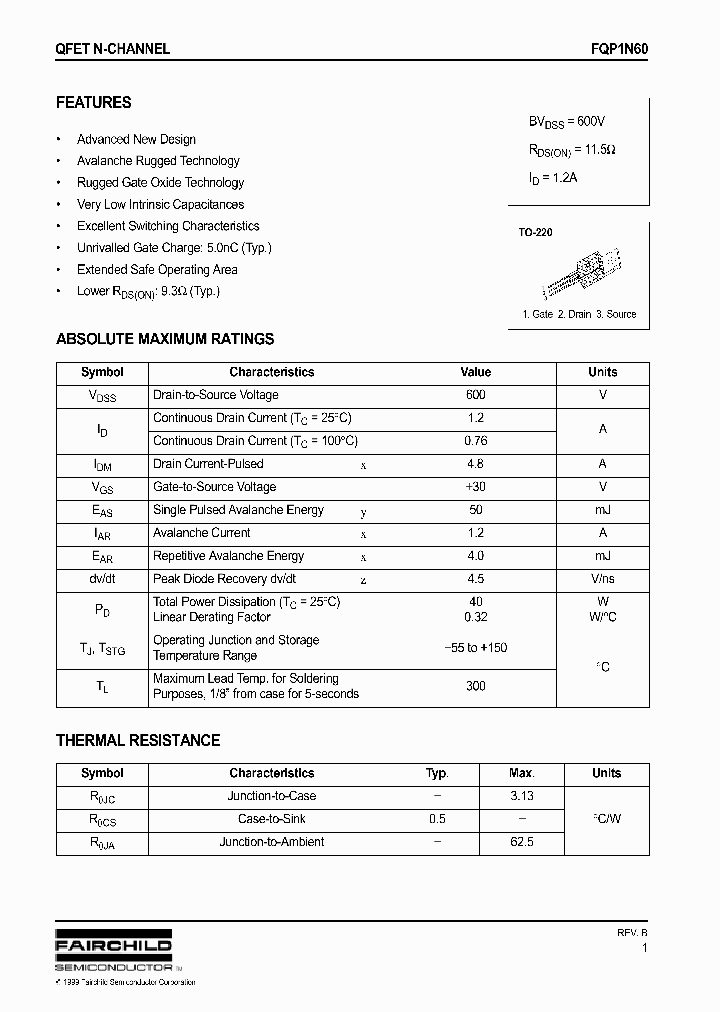 FQP1N60_503370.PDF Datasheet