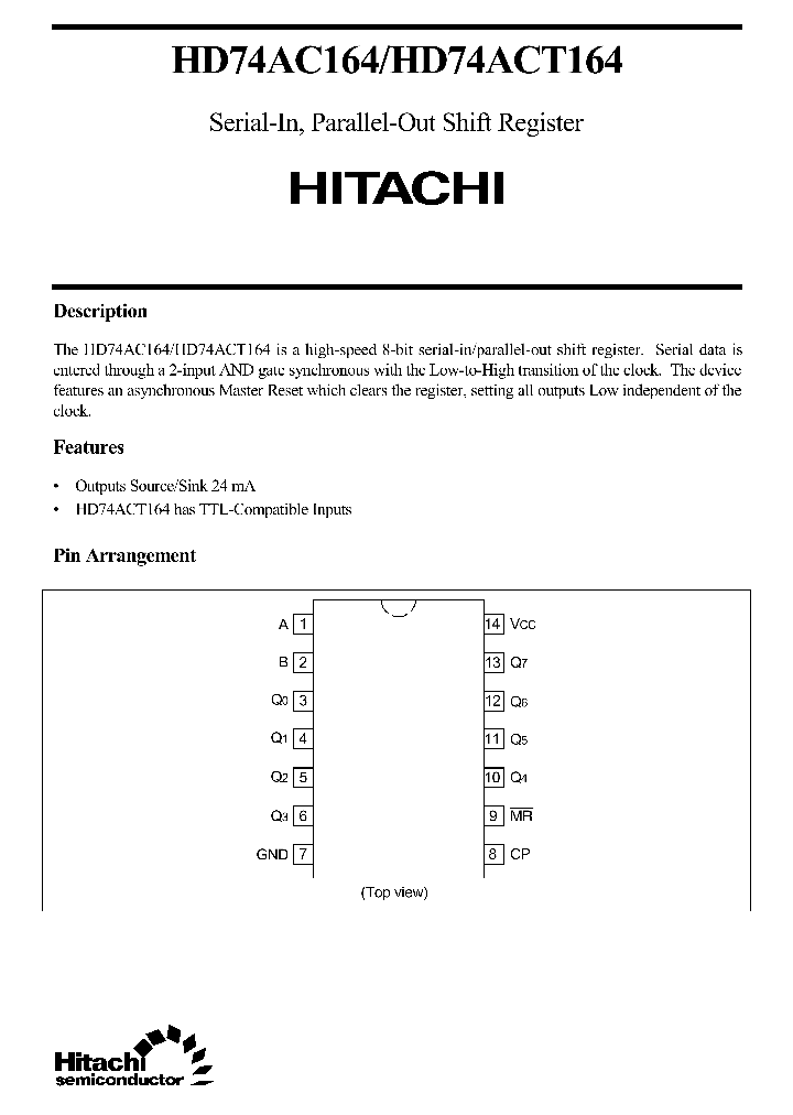 HD74ACT164_528998.PDF Datasheet
