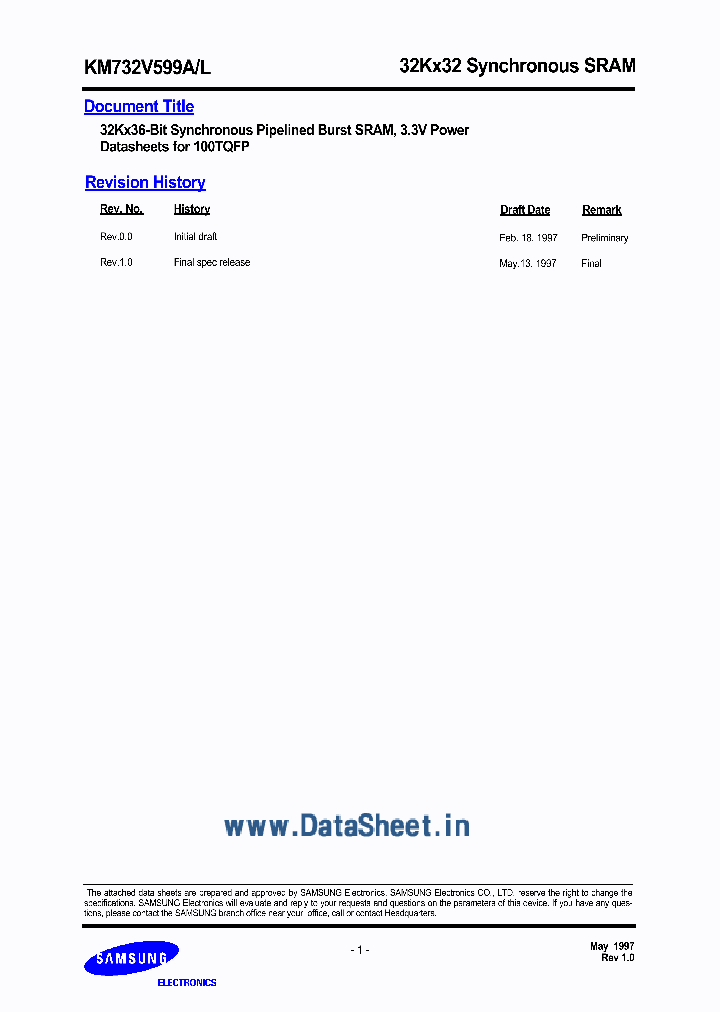 KM732V599A_558225.PDF Datasheet