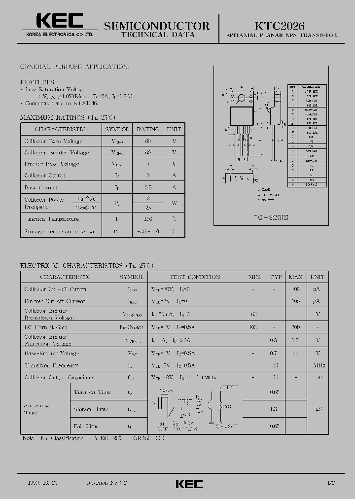 KTC2026_533022.PDF Datasheet