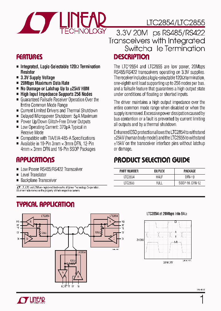 LTC2854NBSP_523887.PDF Datasheet