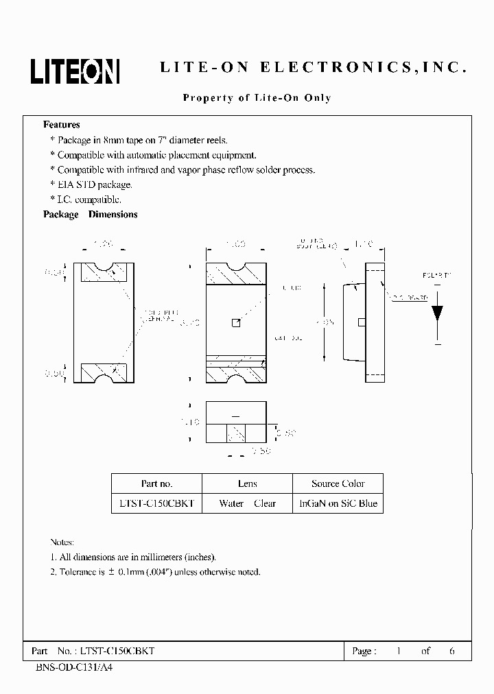LTST-C150CBKT_492213.PDF Datasheet