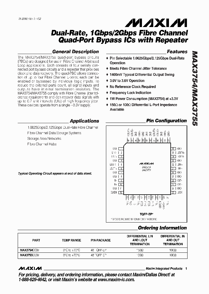 MAX3754_500641.PDF Datasheet