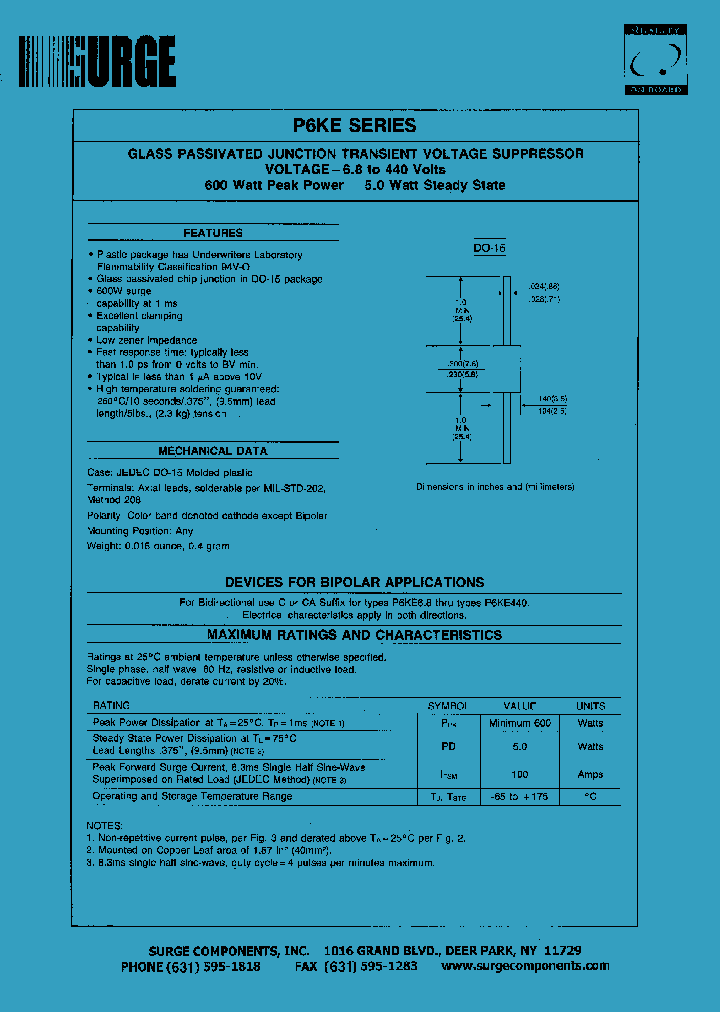 P6KE75_504167.PDF Datasheet