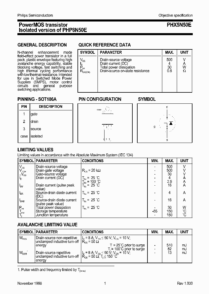 PHX5N50E_558155.PDF Datasheet