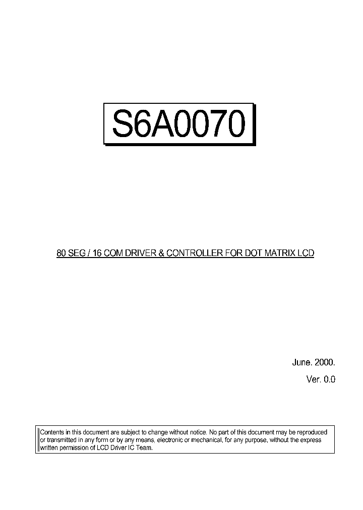 S6A0070_537038.PDF Datasheet
