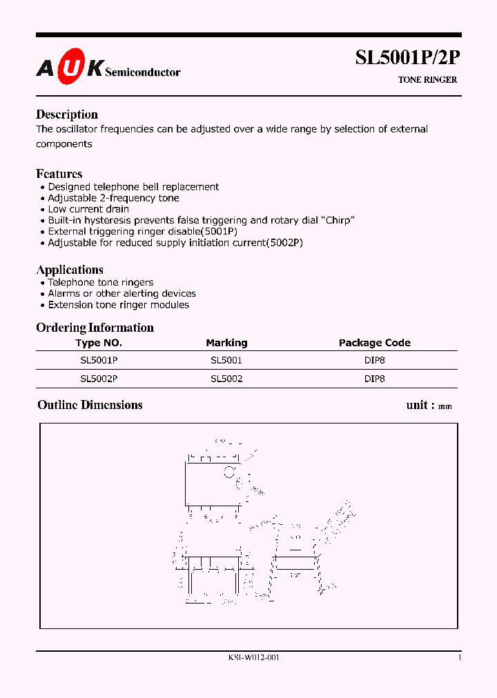 SL5001P_500380.PDF Datasheet