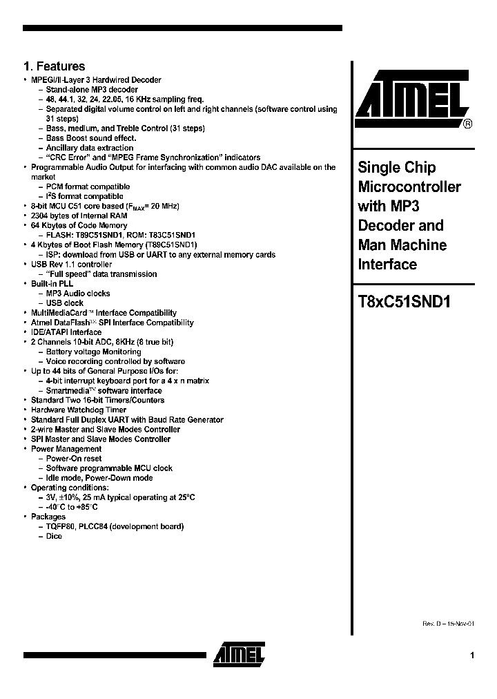 T8XC51SND1_499620.PDF Datasheet