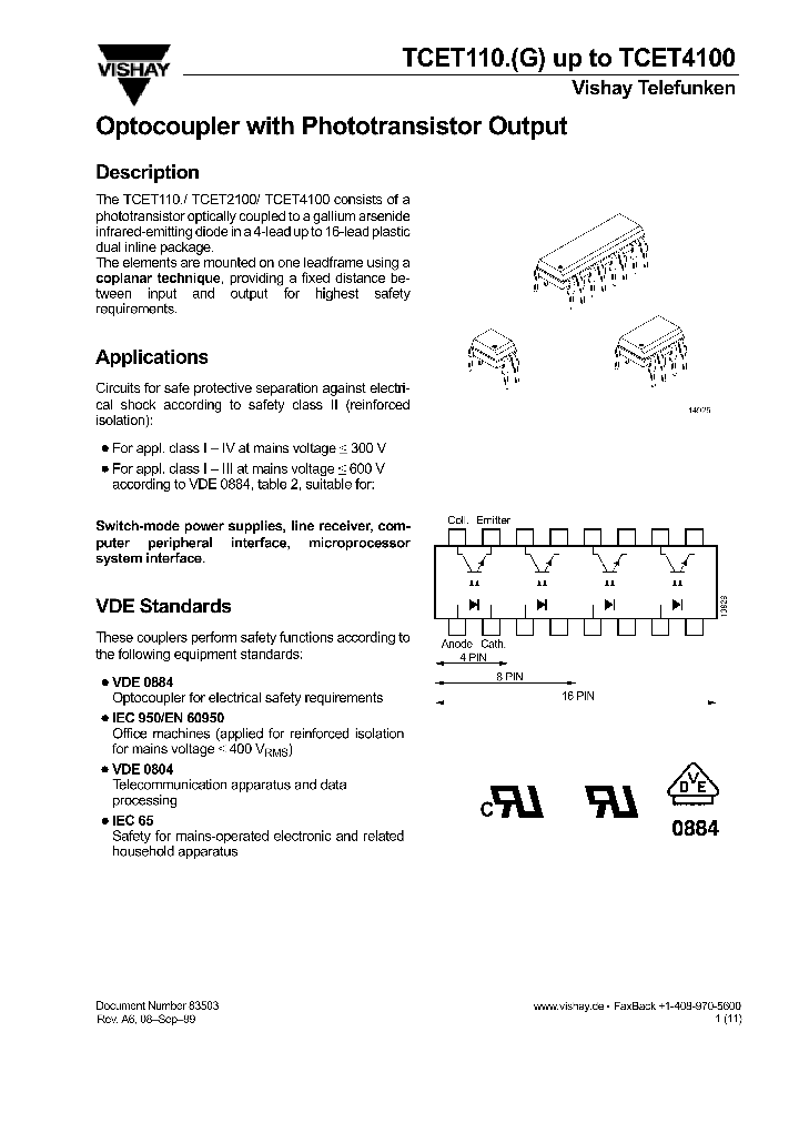 TCET1101_537603.PDF Datasheet