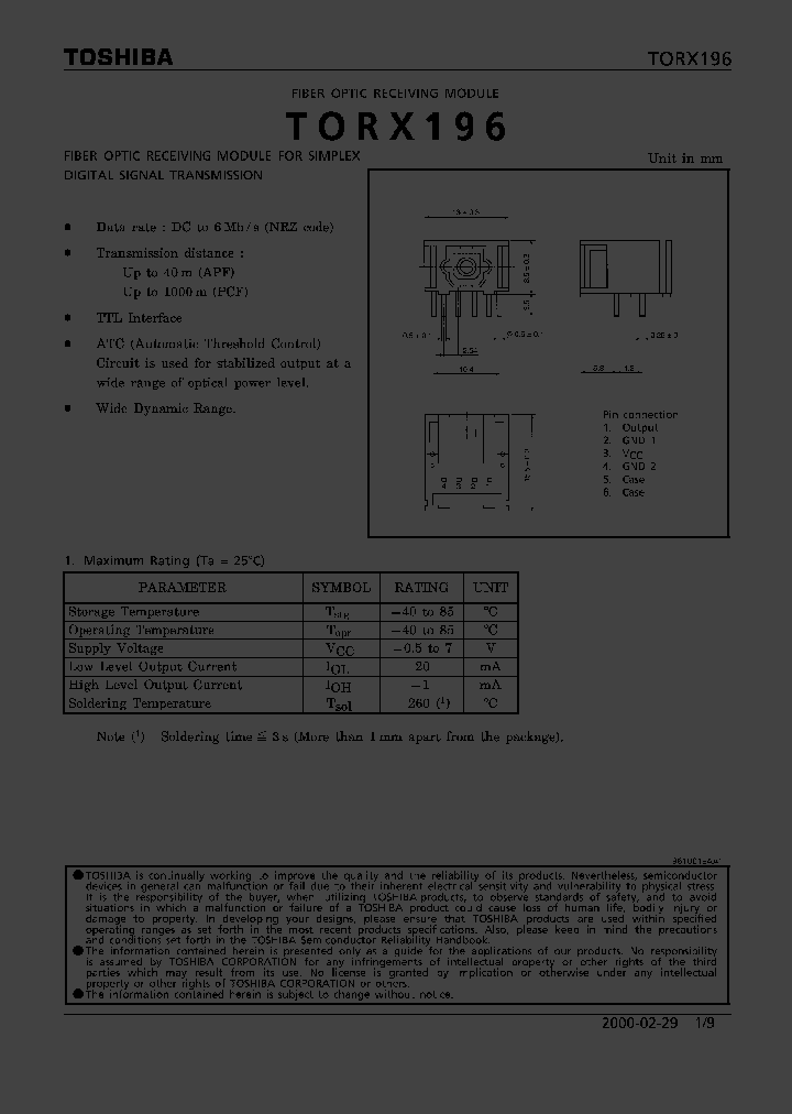 TORX196_515678.PDF Datasheet