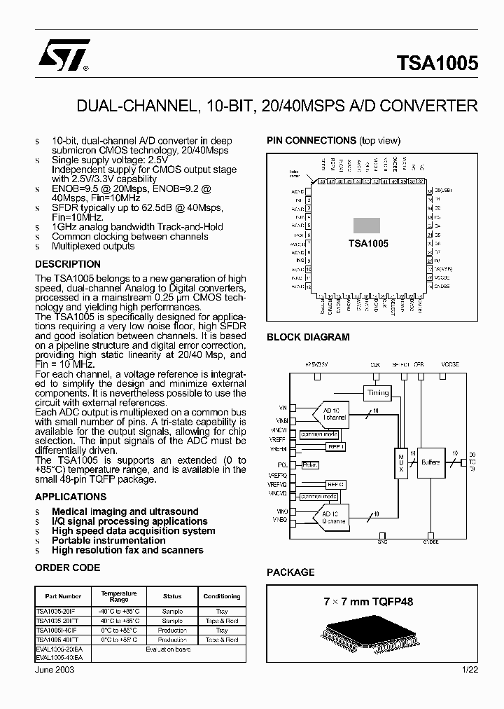 TSA1005_557674.PDF Datasheet