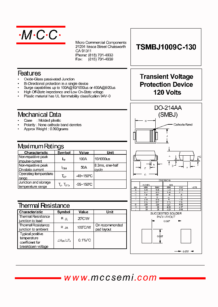 TSMBJ1009C-130_551539.PDF Datasheet