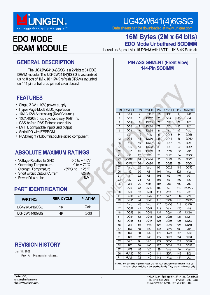 UG42W6414GSG_537558.PDF Datasheet