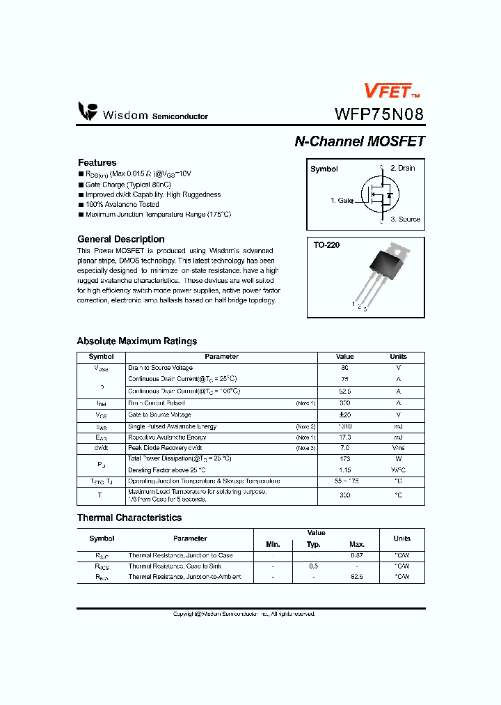 WFP75N08_505972.PDF Datasheet