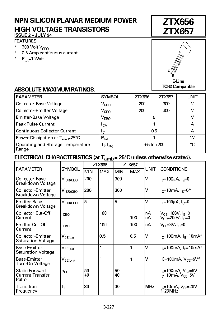 ZTX656_520777.PDF Datasheet