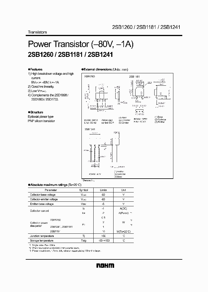 2SB1260_570863.PDF Datasheet