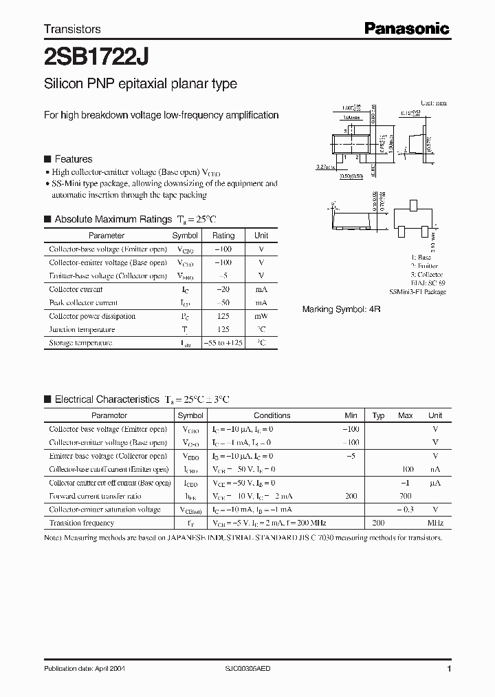 2SB1722J_563361.PDF Datasheet