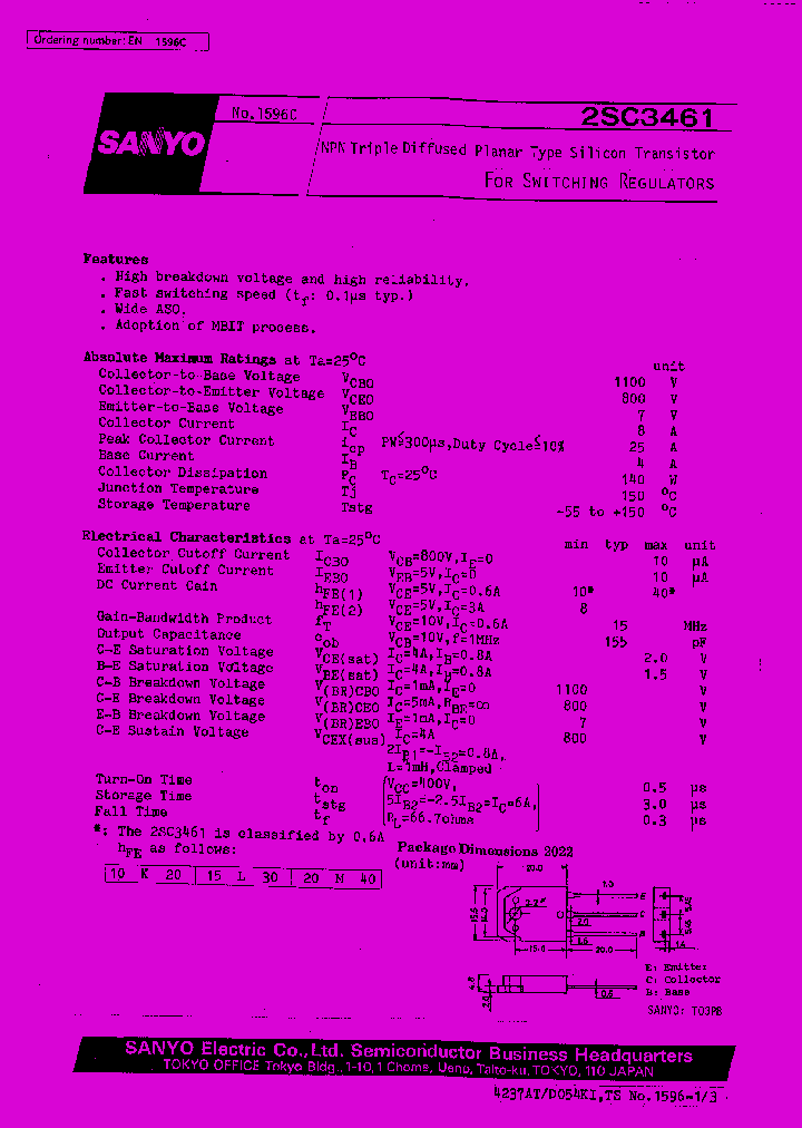 2SC3461_604501.PDF Datasheet