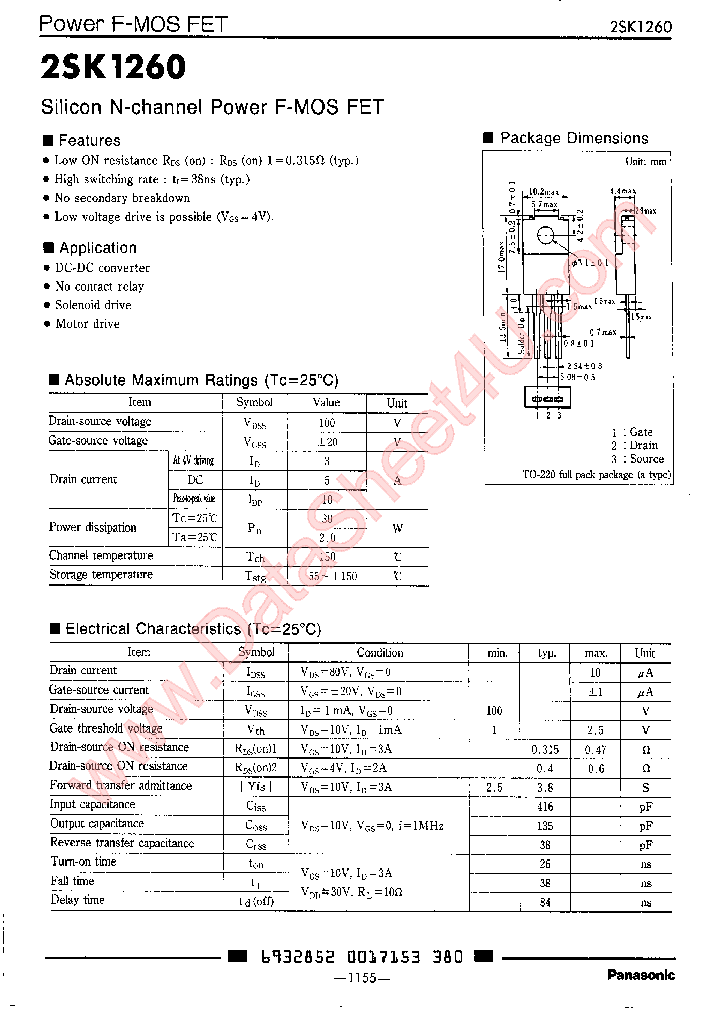 2SK1260_770162.PDF Datasheet