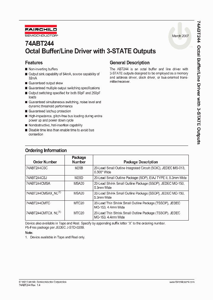 74ABT24407_723740.PDF Datasheet